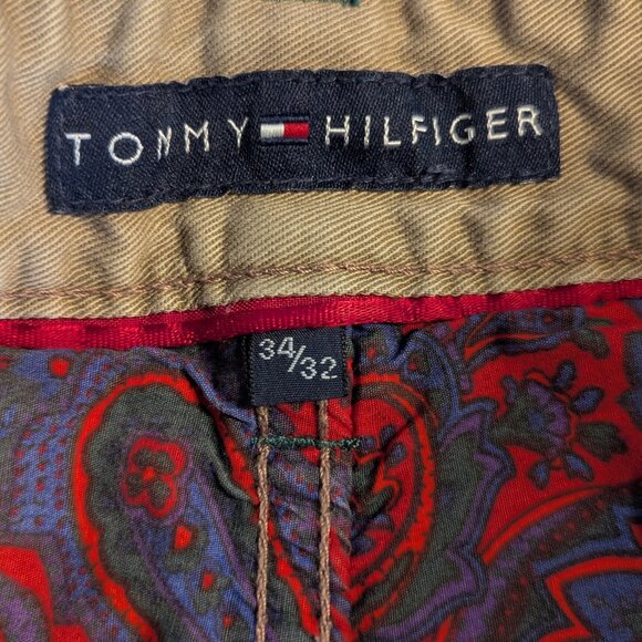 Tommy Hilfiger Jeans Mens 34x32 Blue Denim Relaxed Fit Y2K midrise VTG - Picture 3 of 8